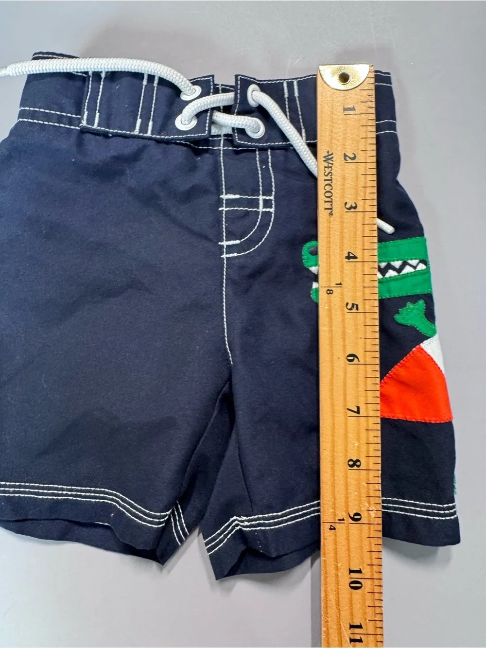 💜3/$15 Baby Boy Swim Trunks 9M Carter's Stripe  6-12M Gymboree Alligator